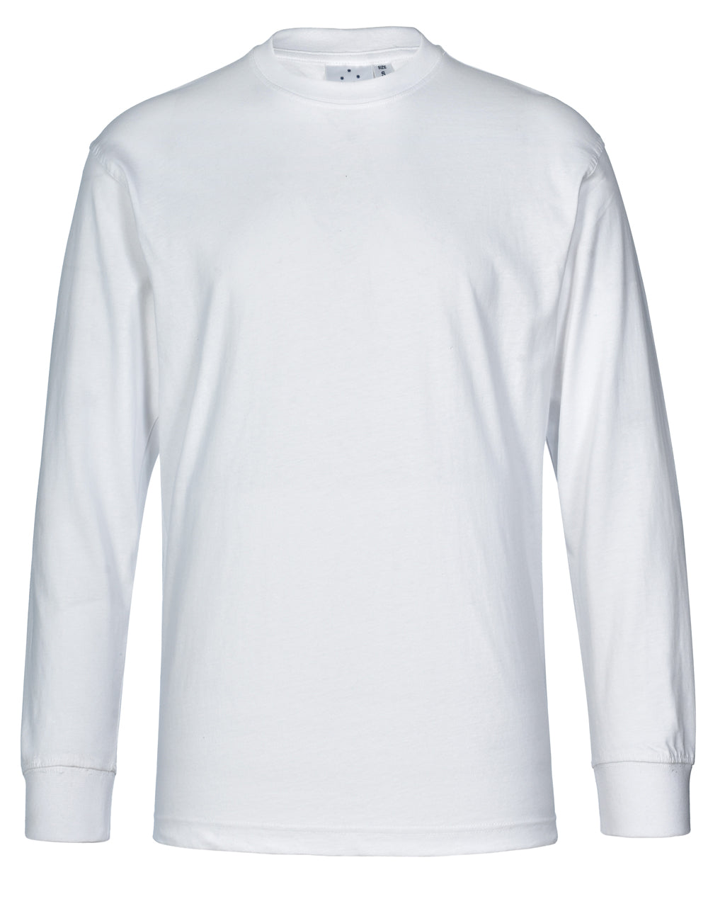 mens cotton crew neck L/S tee