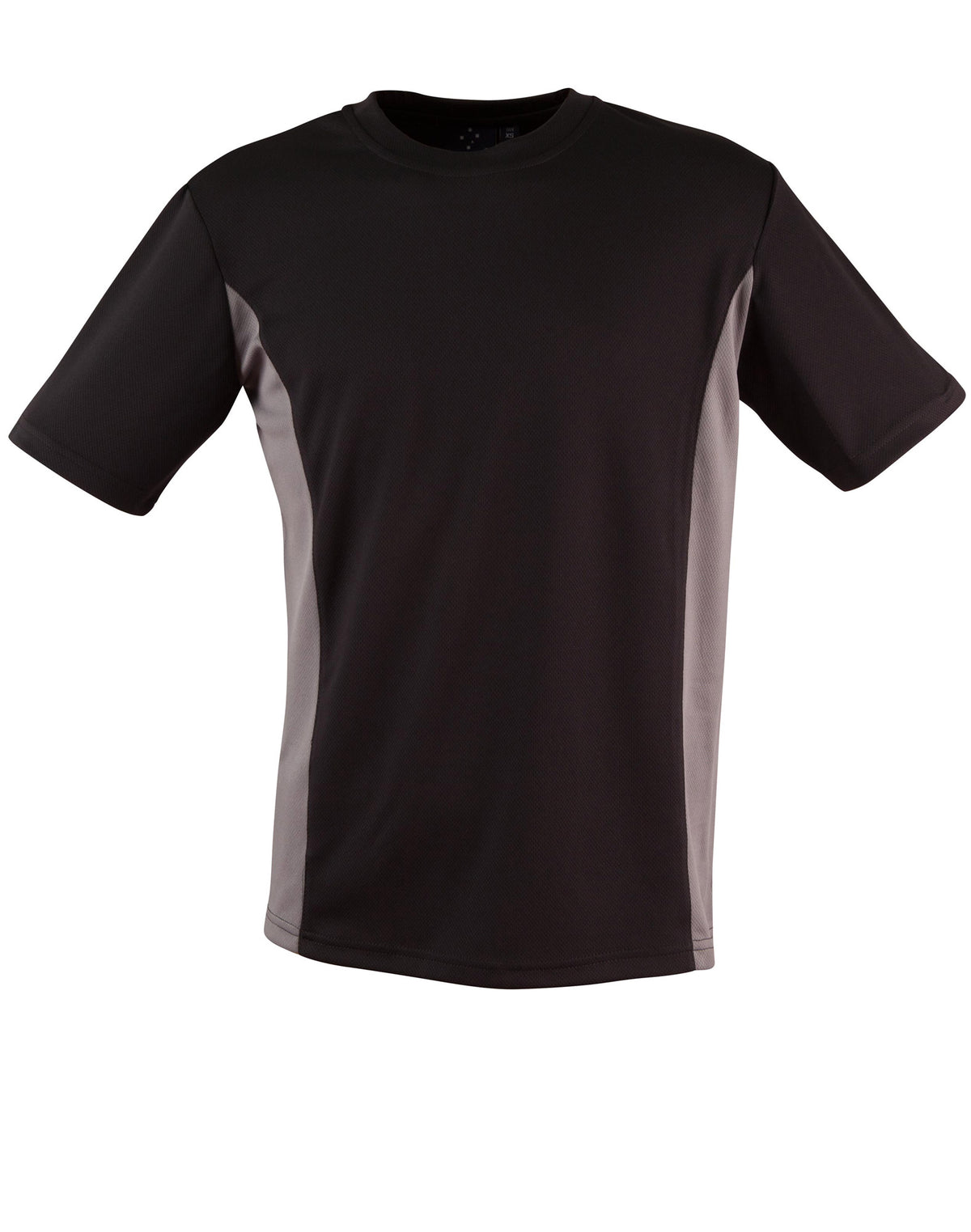 kids cooldry S/S contrast tee - Black.Ash