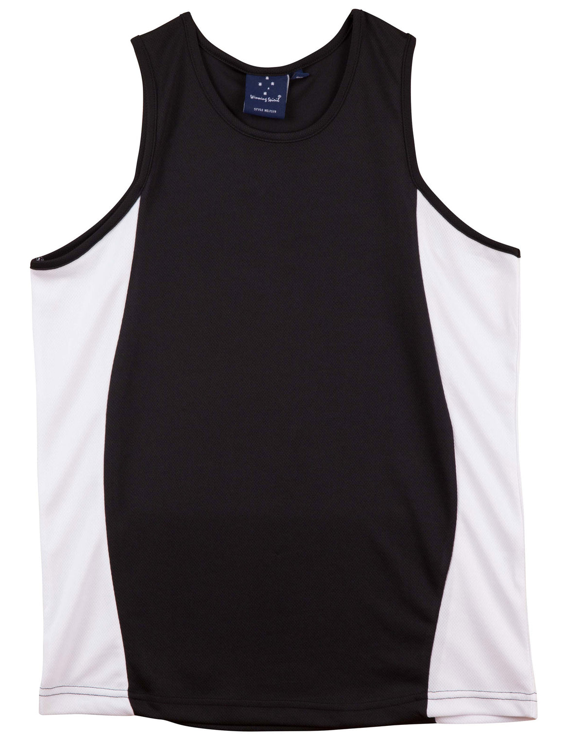 Men's cooldry contrast mesh singlet