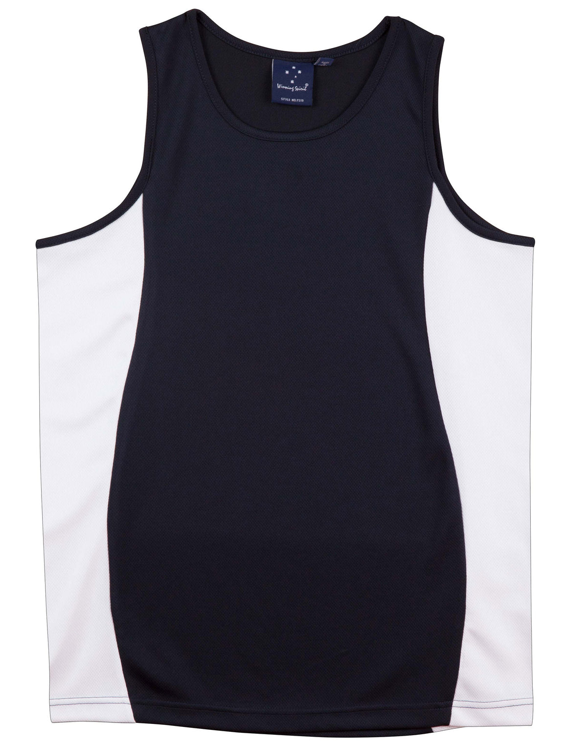 Men's cooldry contrast mesh singlet