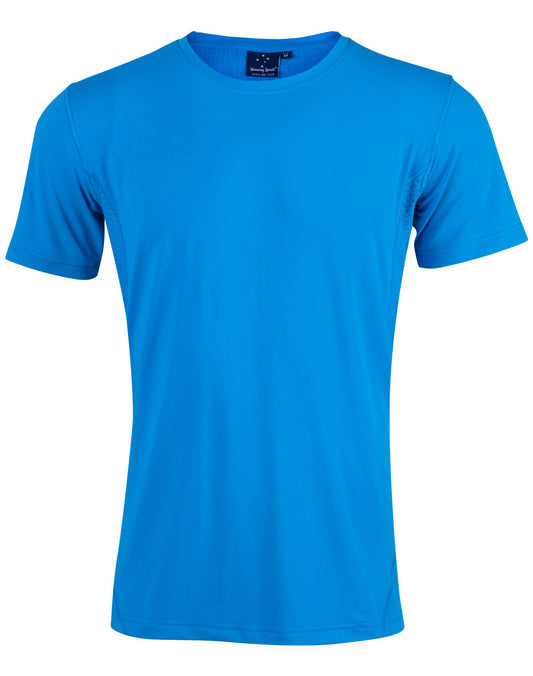 Men's Cooldry Stretch Tee - Cyan