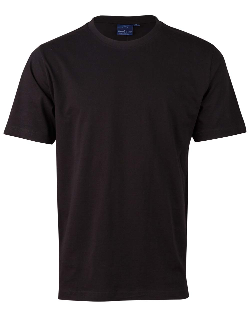 Men's Cotton Semi Fitted Tee - Black