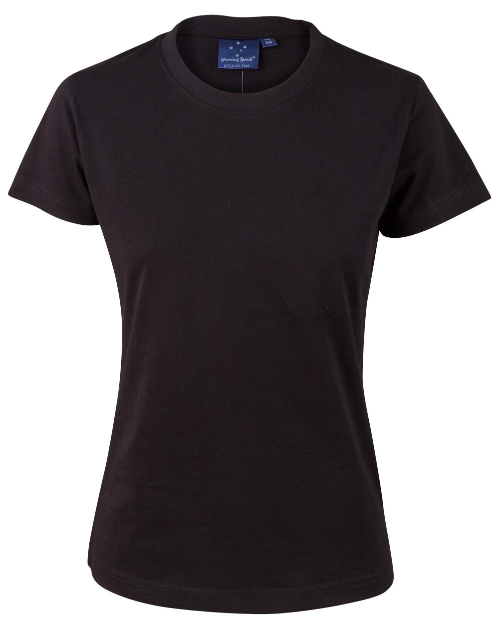 Ladies' Cotton Semi Fitted Tee - Black