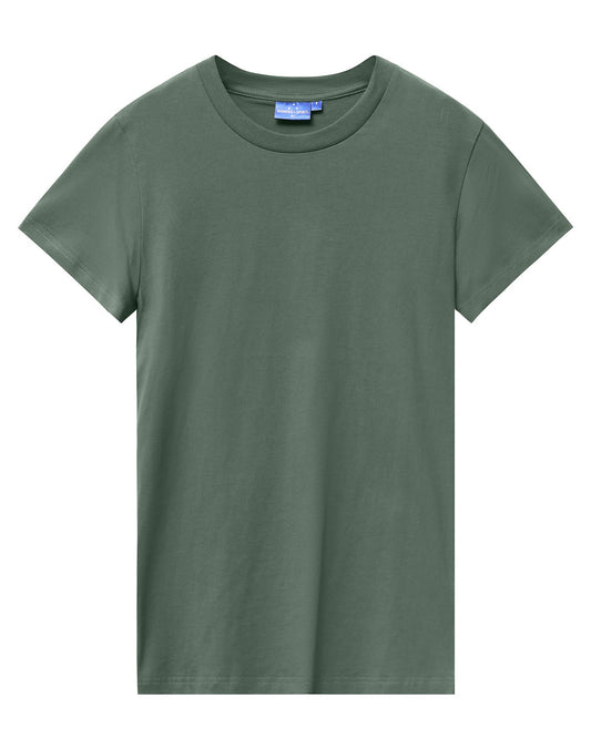 Ladies' Premium Cotton Tee - Army Green
