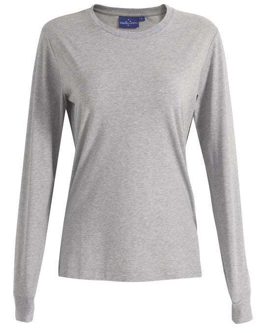 Ladies' Premium Cotton Face L/S Tee Shirt