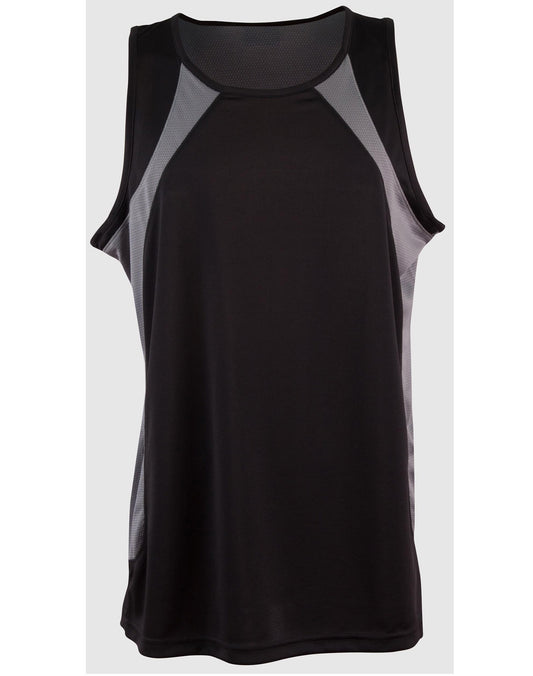 Men's Sprint Singlet - Black.Ash