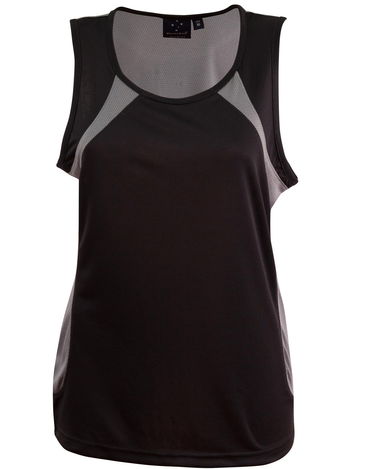 Ladies' Sprint Singlet - Black.Ash