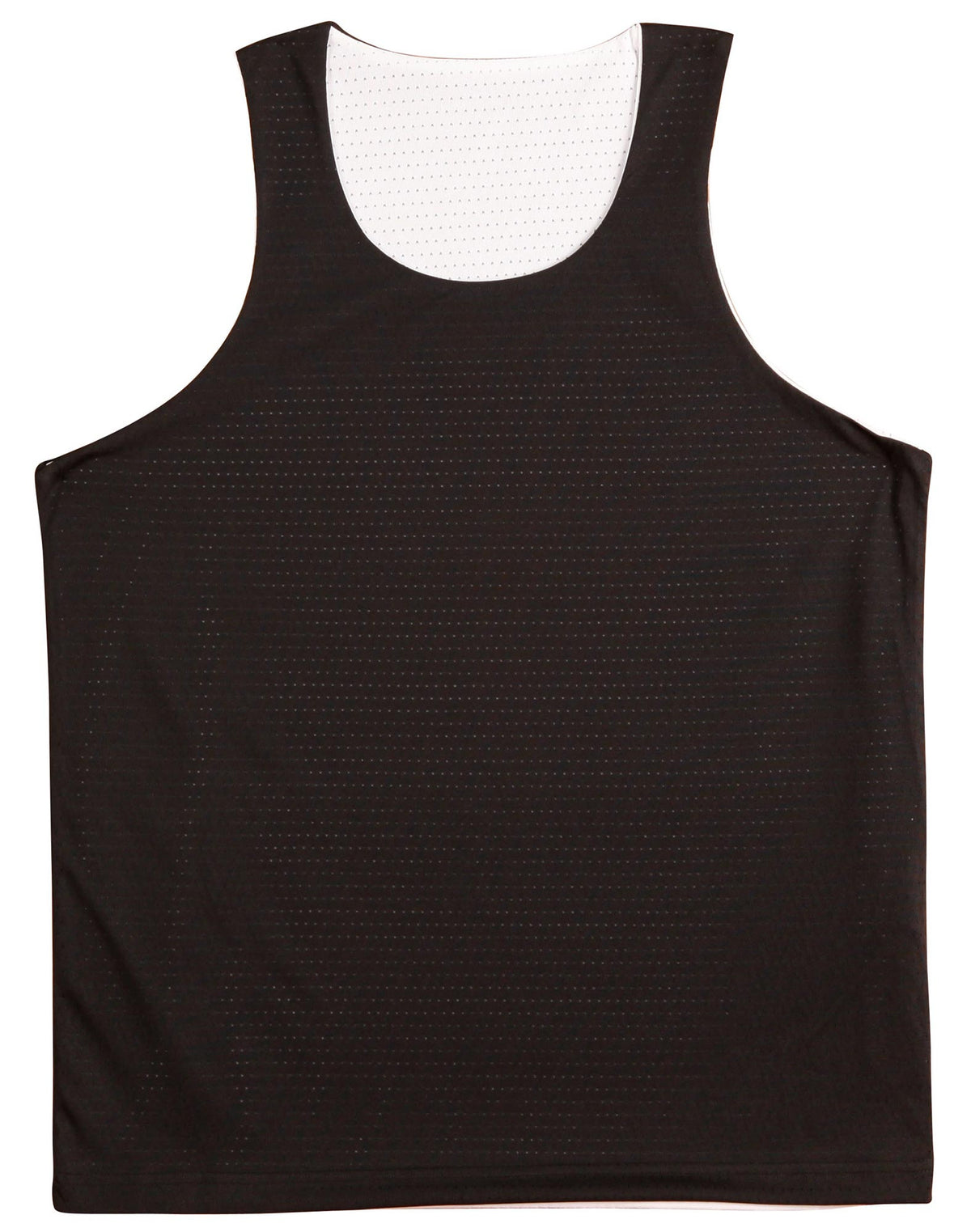Adults' Basketball Singlet - Black.White