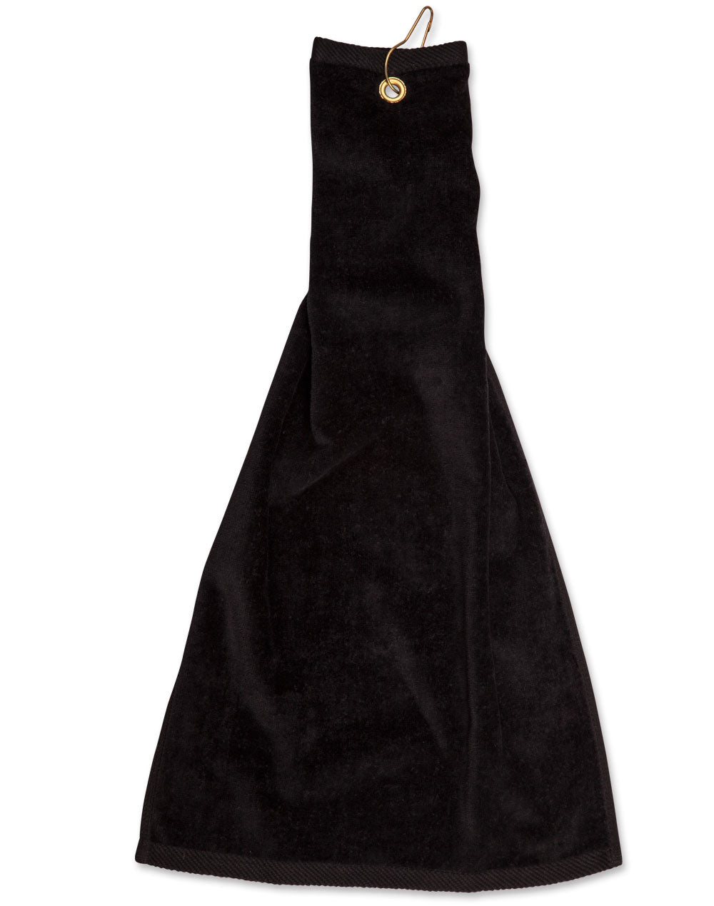 Golf towel eyelet hook 38 x 65 cm - Black