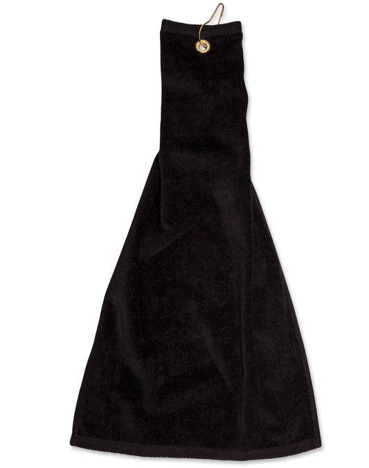 Golf towel eyelet hook 38 x 65 cm - Black