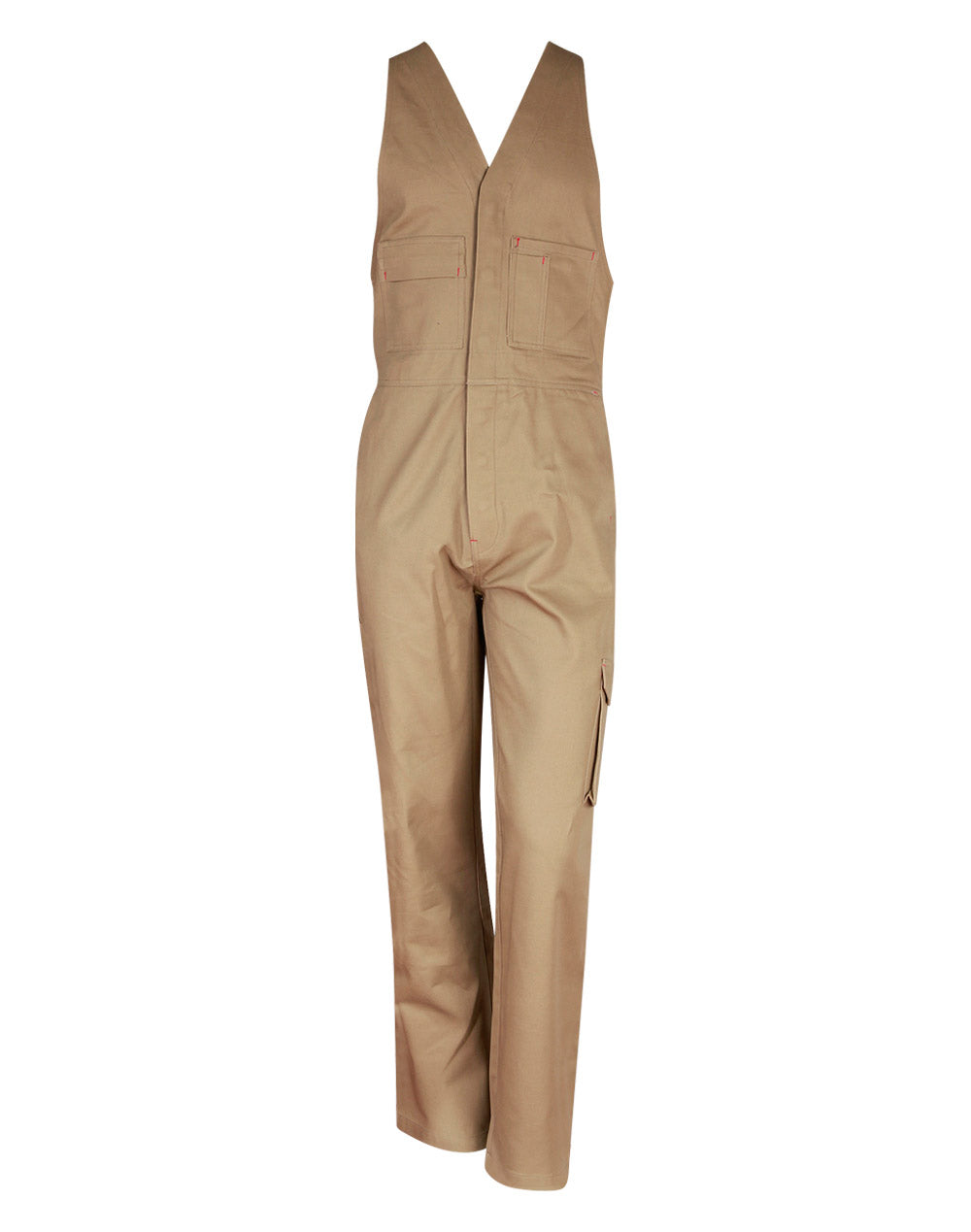 Men's Cotton Drill Action Back Overall-Regular - Khaki