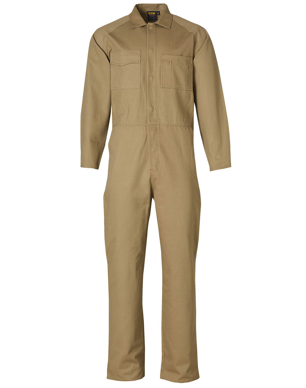 Men's Cotton Drill Coverall-Stout - Khaki