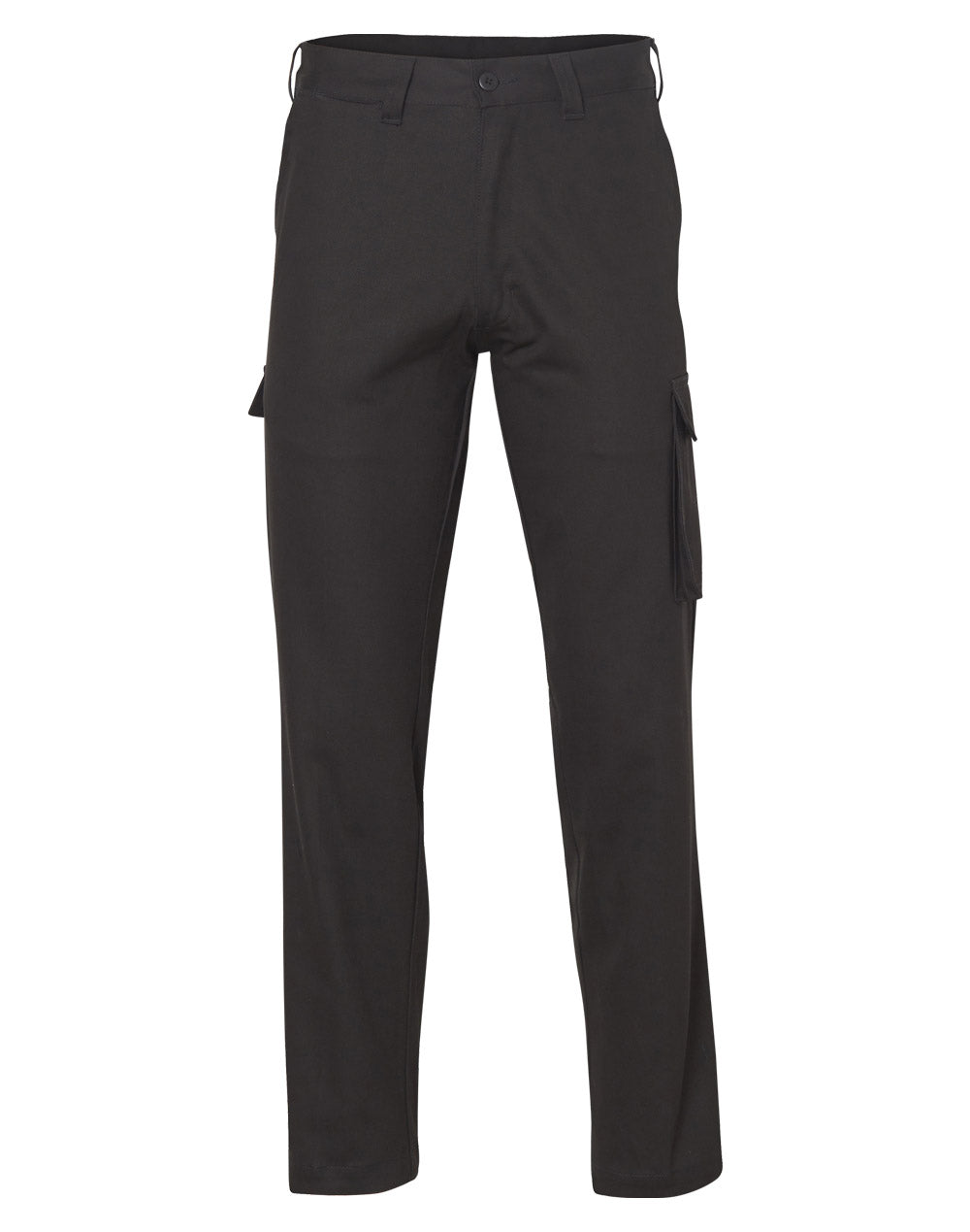 drill pant pocket on leg / regular fit - Black