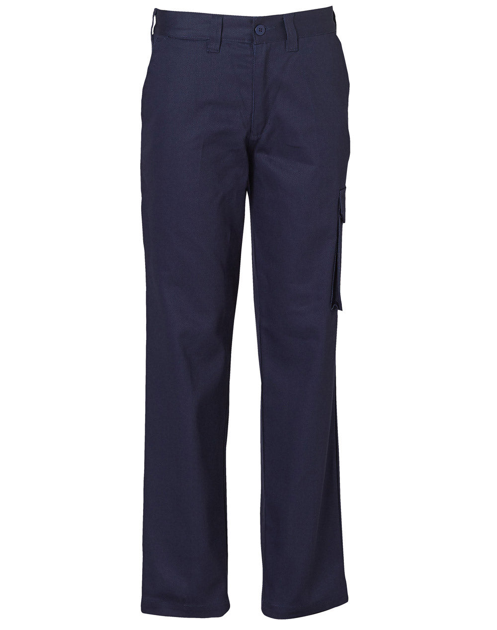 Ladies' Heavy Cotton Pre-Shrunk Drill Pant - Navy