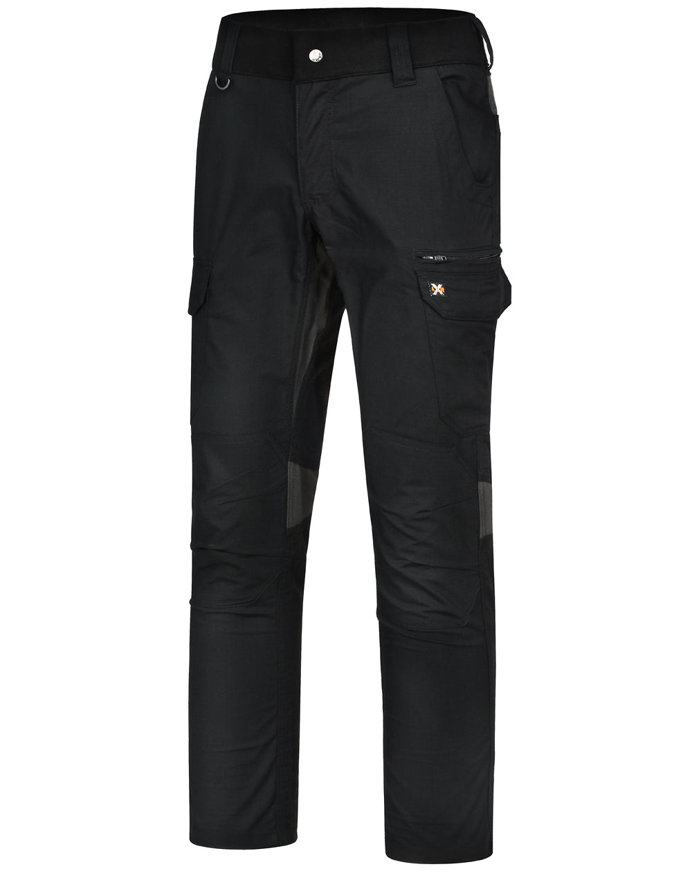 Rip-Stop Poly/Cotton Stretch Work Pants - Black