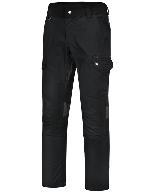 Rip-Stop Poly/Cotton Stretch Work Pants - Black
