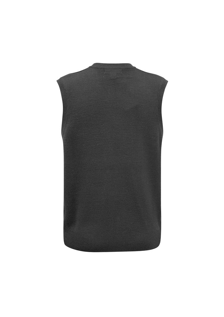 Mens Woolmix Knit Vest - back
