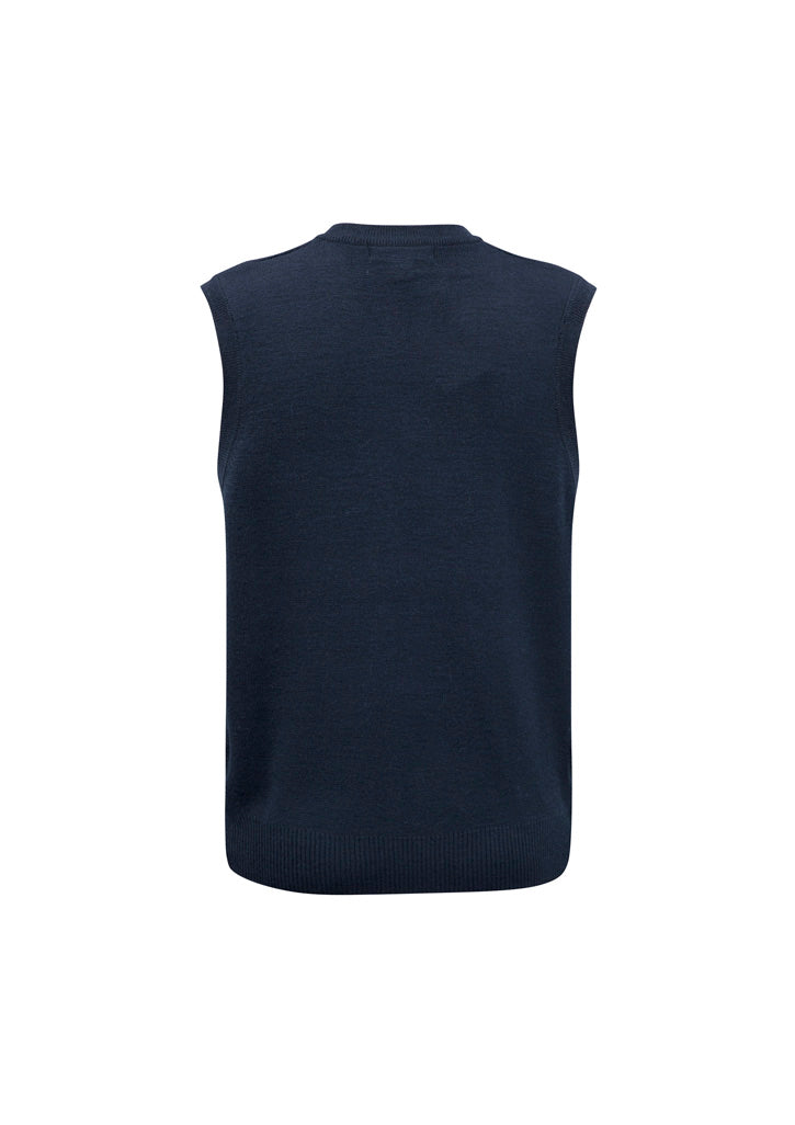 Mens Woolmix Knit Vest - back