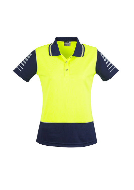 Womens Hi Vis Zone Short Sleeve Polo