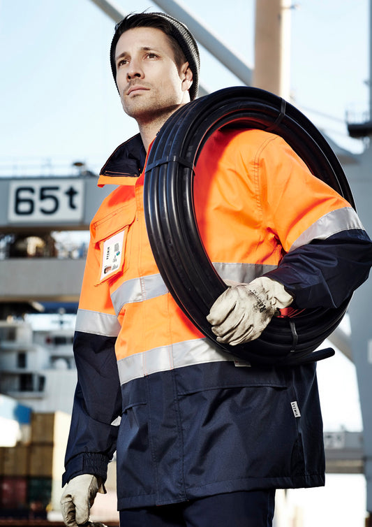 Mens Hi Vis Ultralite Waterproof Jacket