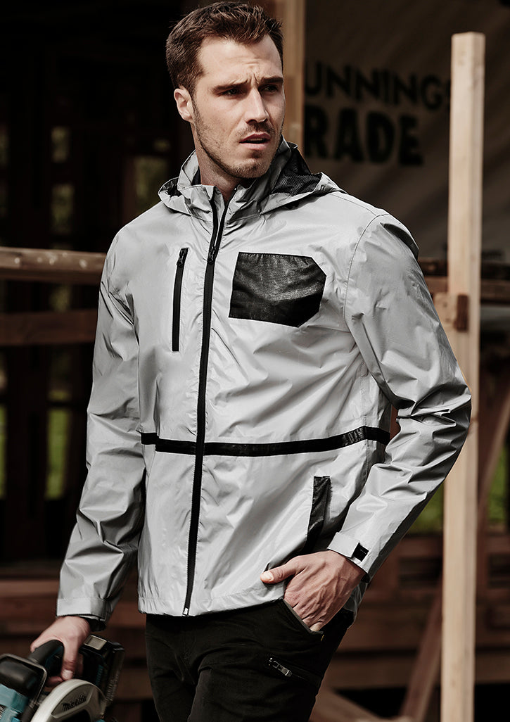 Unisex Streetworx Reflective Waterproof Jacket - Reflective Silver