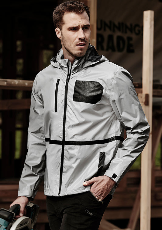 Unisex Streetworx Reflective Waterproof Jacket - Reflective Silver