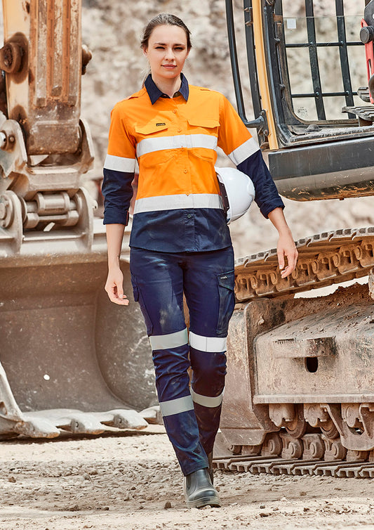 Womens Essential Stretch Taped Cargo Pant - Navy