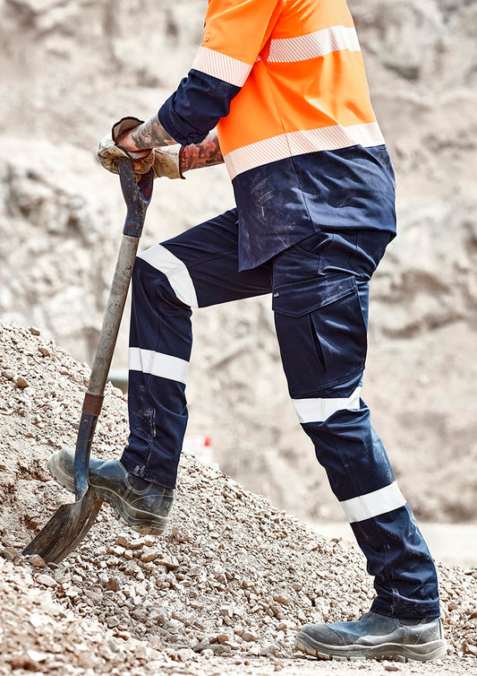Mens Essential Stretch Taped Cargo Pant - Navy