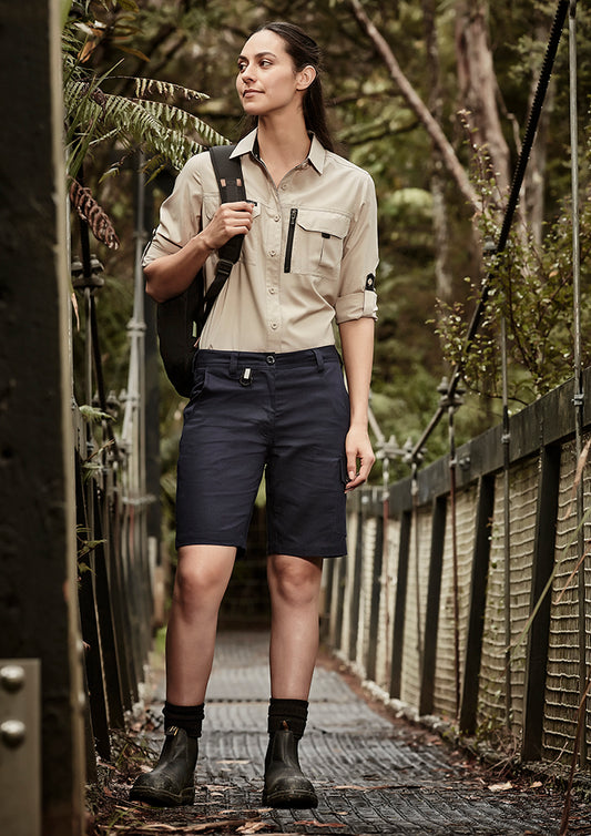 Womens Rugged Cooling Vented Short - Charcoal