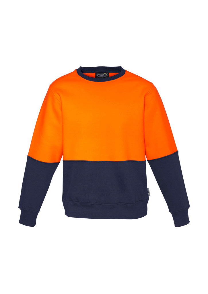 Unisex Hi Vis Crew Sweatshirt - Yellow