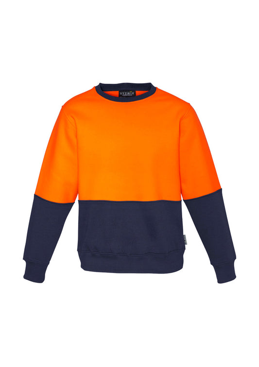 Unisex Hi Vis Crew Sweatshirt - Yellow