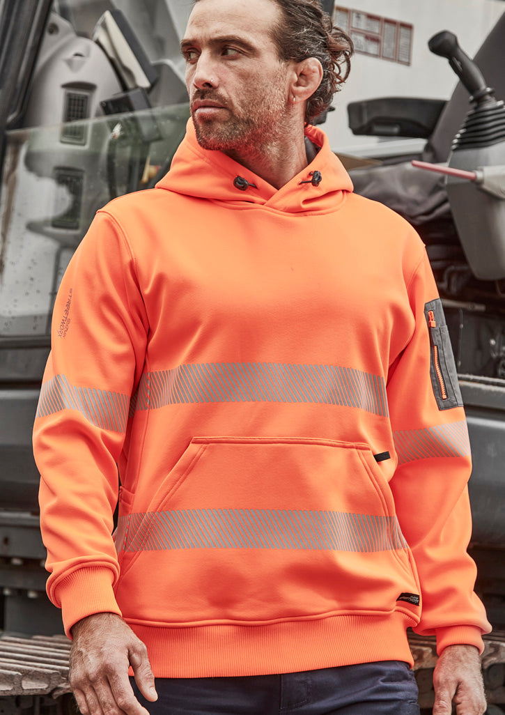 Unisex Streetworx Segmented Tape Water Resistant Hoodie - Yellow