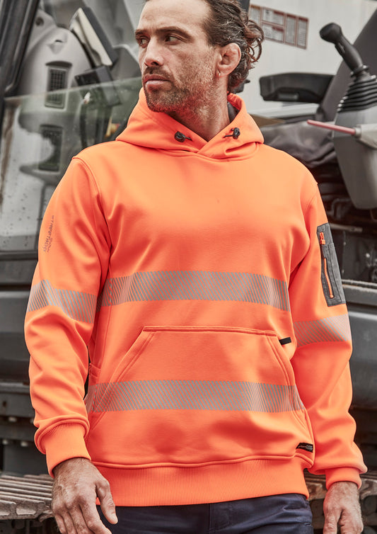 Unisex Streetworx Segmented Tape Water Resistant Hoodie - Yellow