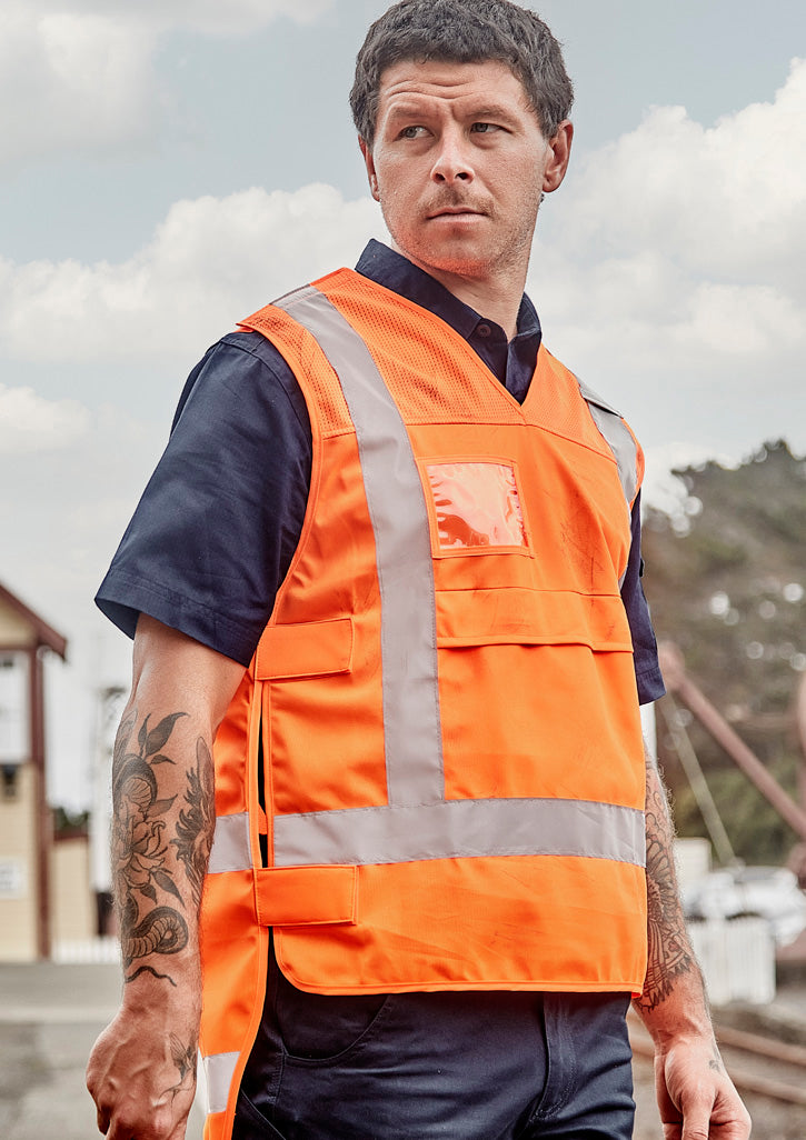 Unisex Hi Vis NSW Rail Vest - Orange