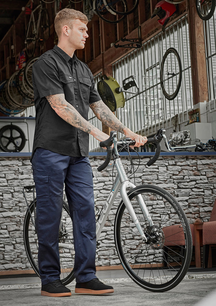 Mens Midweight Drill Cargo Pant (Regular) - Navy