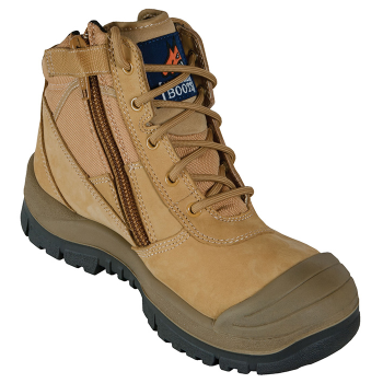 Mongrel Wheat Zipsider Boot With Scuff Cap