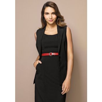 Ladies Longline Sleeveless Jacket