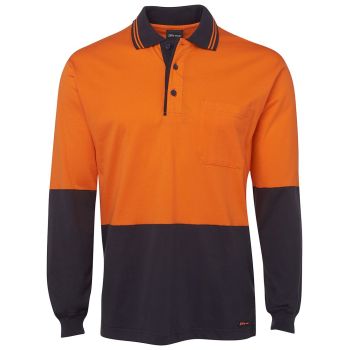 JB's Hi Vis L/S Cotton Polo