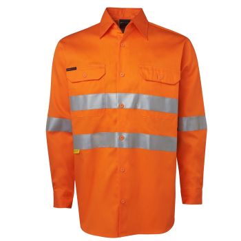 JB's Hi Vis L/S (D+N) 150G Work Shirt