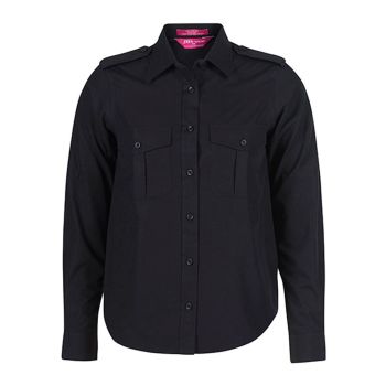 JB's Ladies Epaulette Long Sleeve Shirt