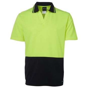 JB's Hi Vis S/S Non Button Polo