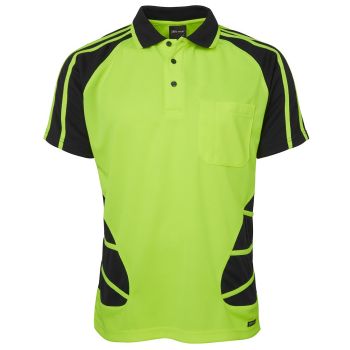 JB's Hi Vis S/S Spider Polo