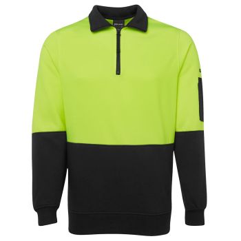 JB's Hi Vis 1/2 Zip Fleecy Sweat