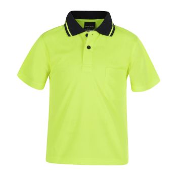 JB's Kids Hi Vis Non Cuff Traditional Polo