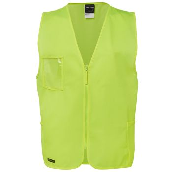 JB'S Hi Vis Zip Safety Vest