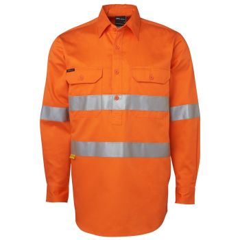 JB's Hi Vis L/S (D+N) 190g Close Front Shirt