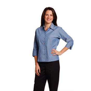 Winning Spirit Ladies’ Wrinkle Free 3/4 Sleeve Chambray Shirts