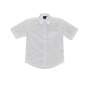 Winning Spirit Men’s Teflon Executive Short Sleeve Shirt-White-3XL