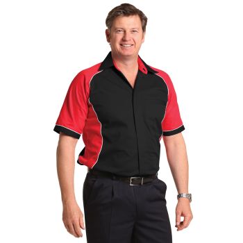 Winning Spirit Men’s Tri-colour Contrast Shirt