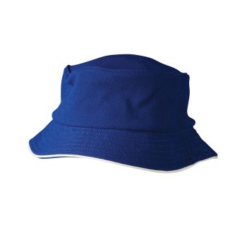 Winning Spirit Pique Mesh With Sandwich Trim Bucket Hat